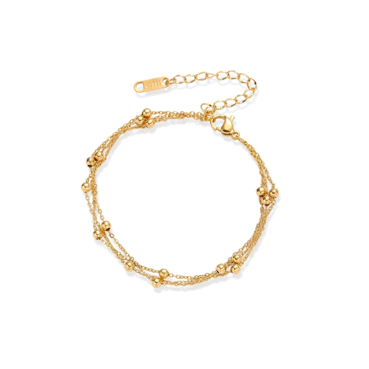Triple-Layer Chain Bracelet – 18K Gold-Plated