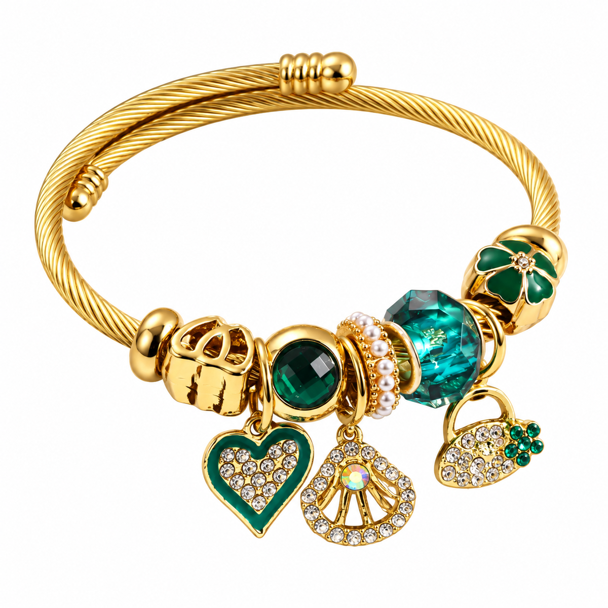 Beaded Love Bracelet – Stainless Steel