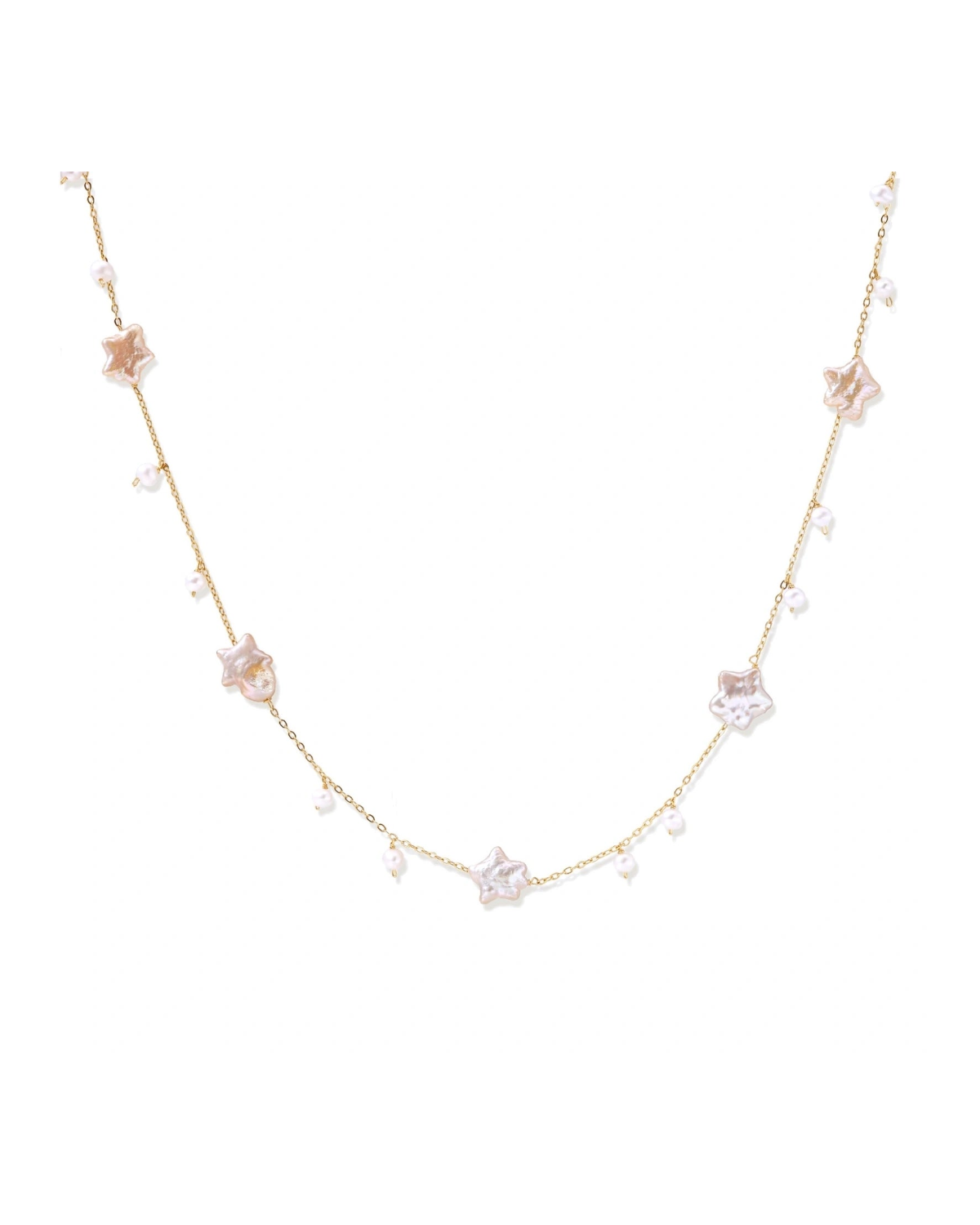 Celestial Pearl Stars Necklace
