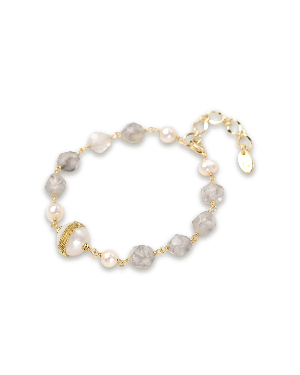 Baroque Pearl Crystal Bracelet
