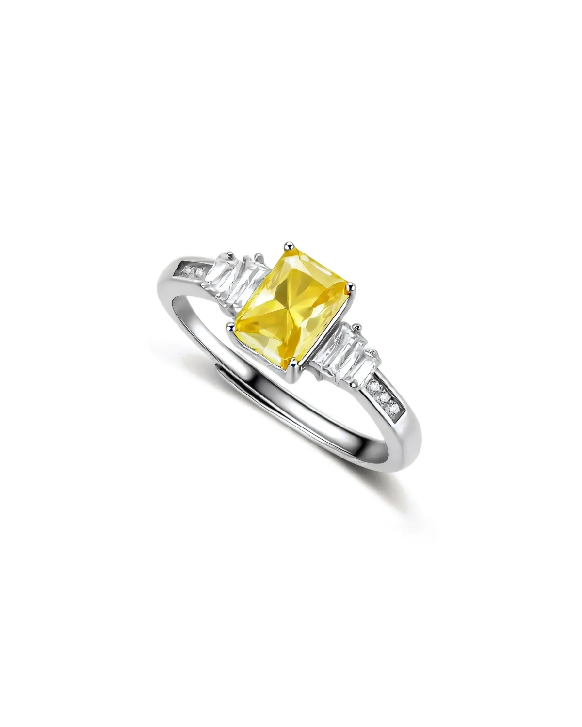 Sunset Sovereign Moissanite Ring
