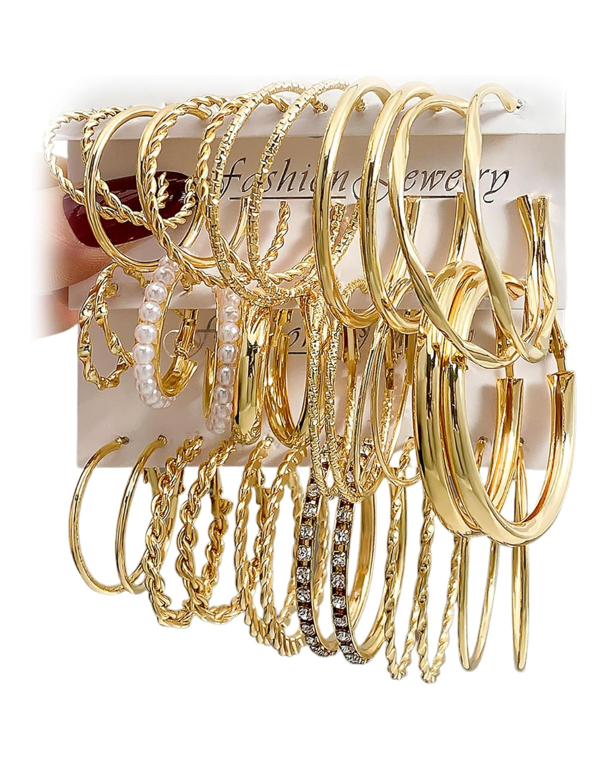 Torsade Twisted Hoop Set