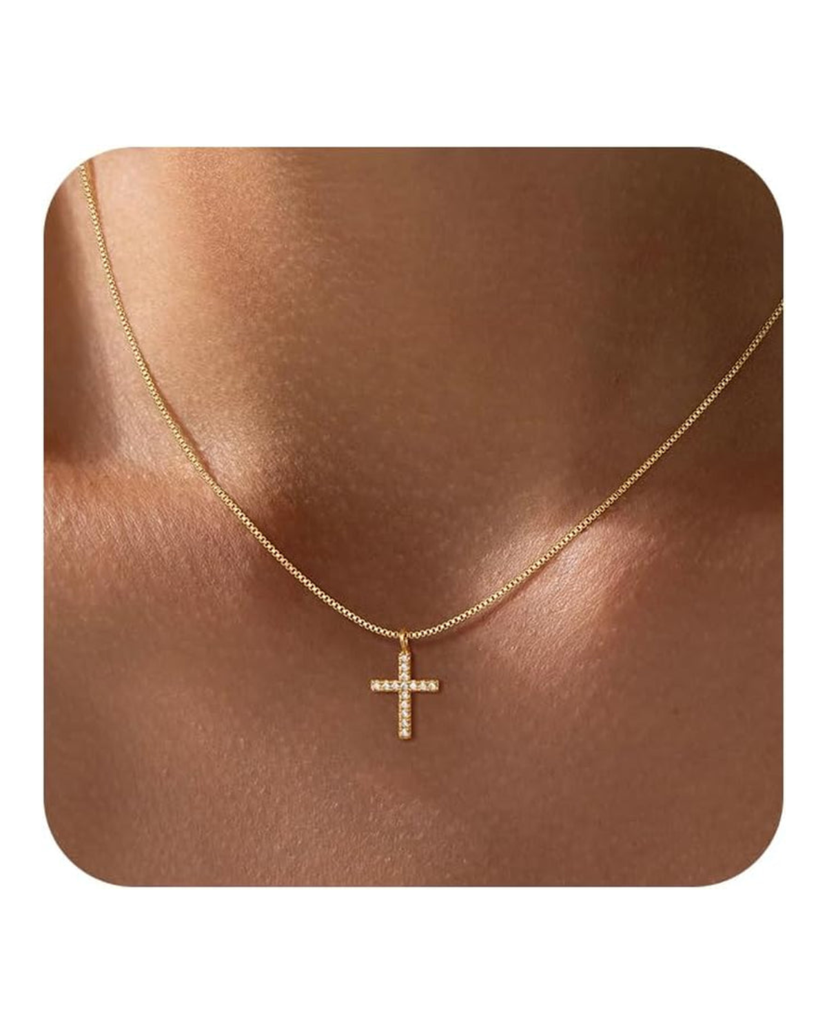 Grace Beaded Cross Necklace