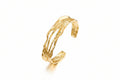 Multi-Wire Open Cuff Bracelet – Gold-Tone