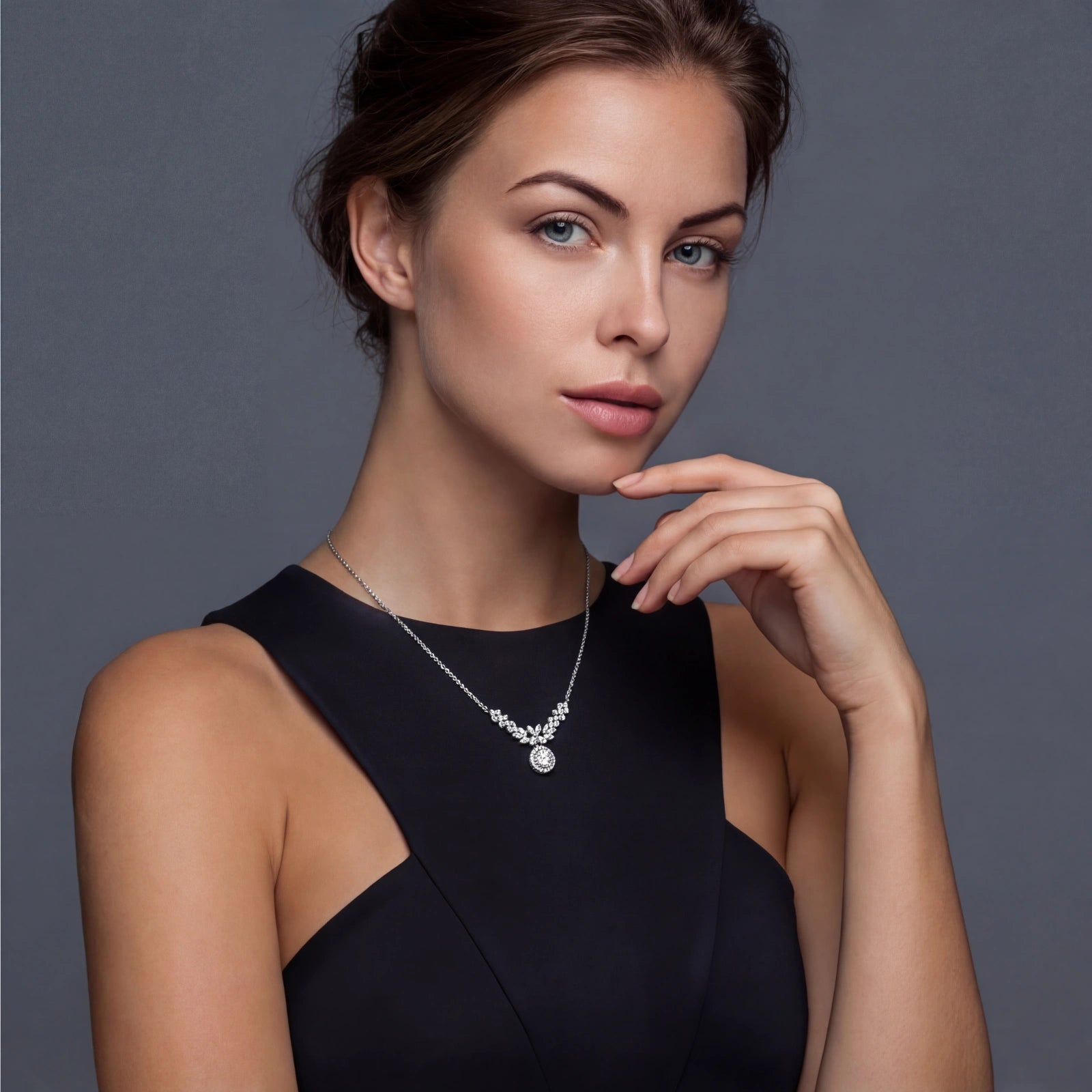 Celestial Wings Moissanite Statement Necklace