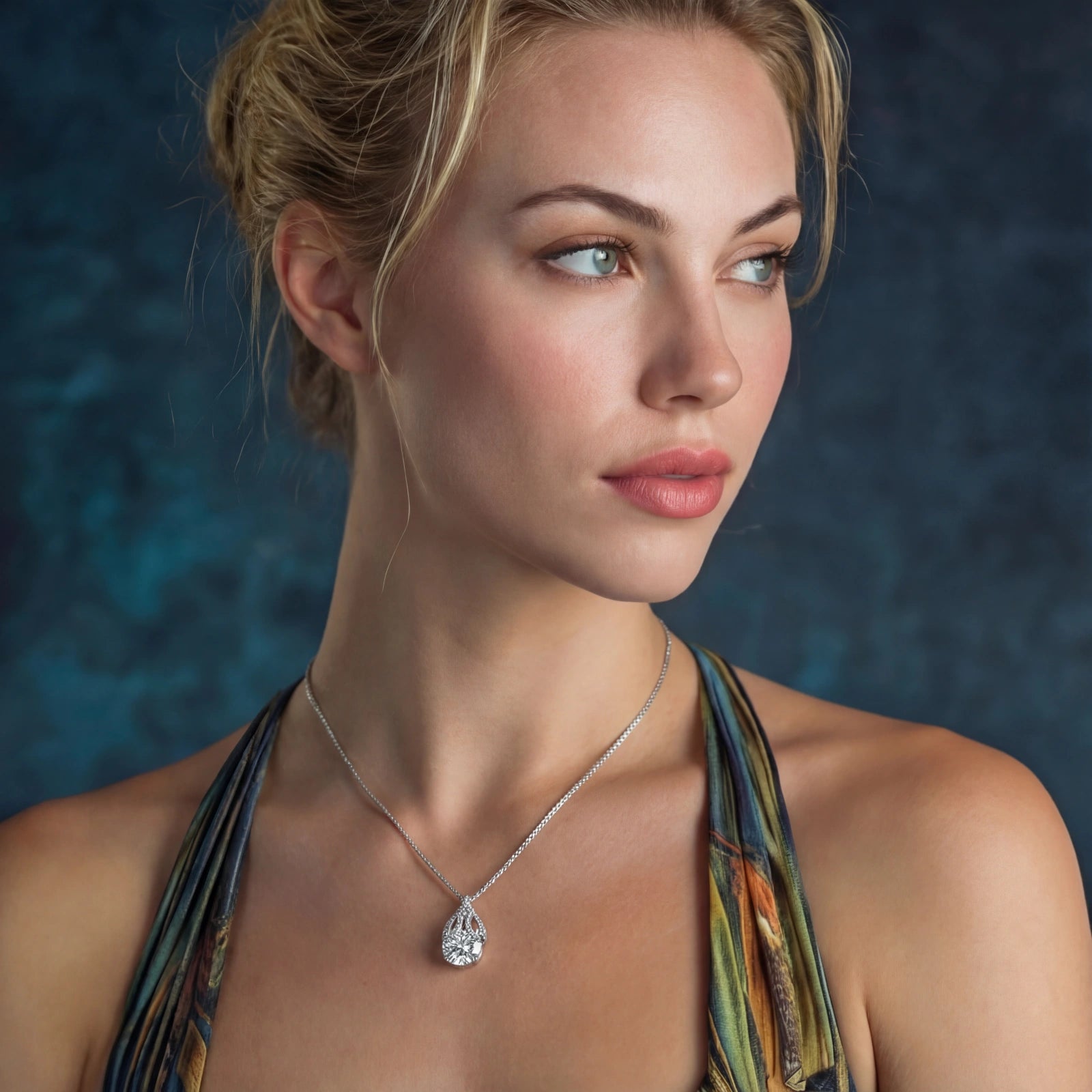 Teardrop Brilliance Moissanite Necklace