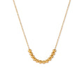 Bead Station Cable Necklace – 18K Gold-Plated