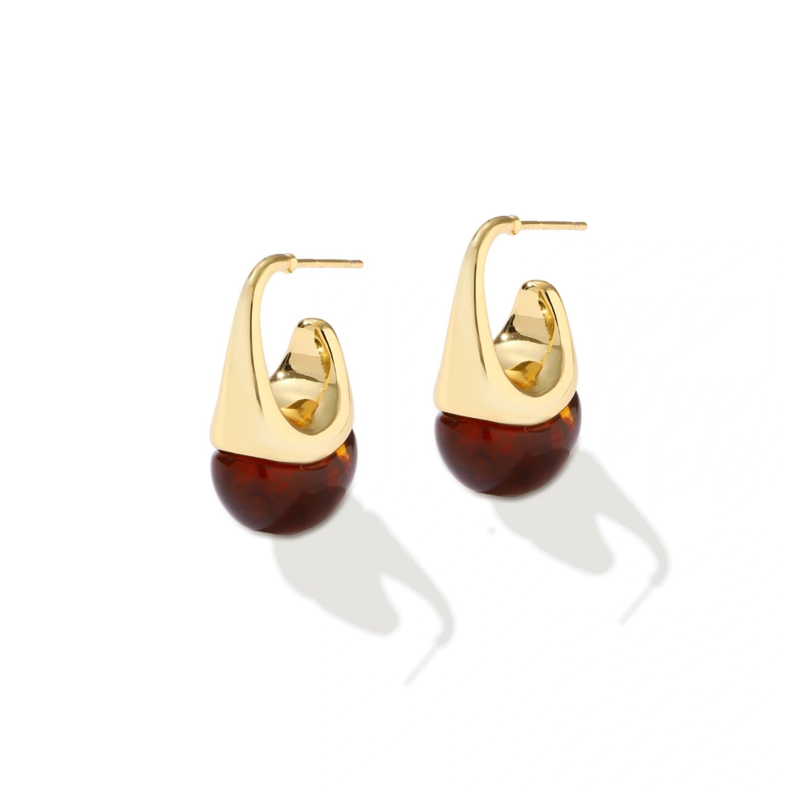 TIA Designss Amber Flow statement earrings
