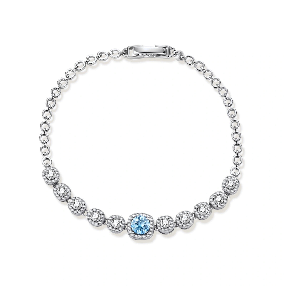 VVS1 Moissanite Tennis Bracelet – Sterling Silver