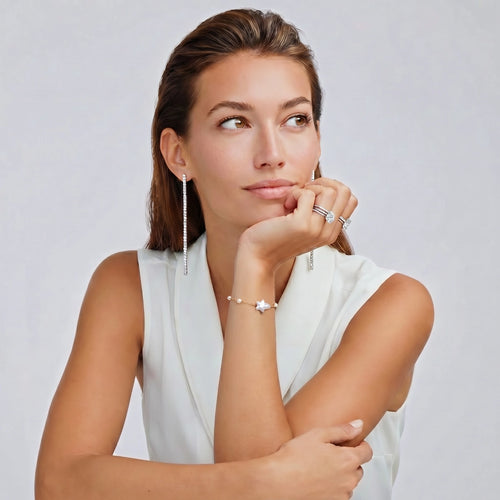 Baroque Pearl Chain Bracelet – Gold-Plated – alternate view 1