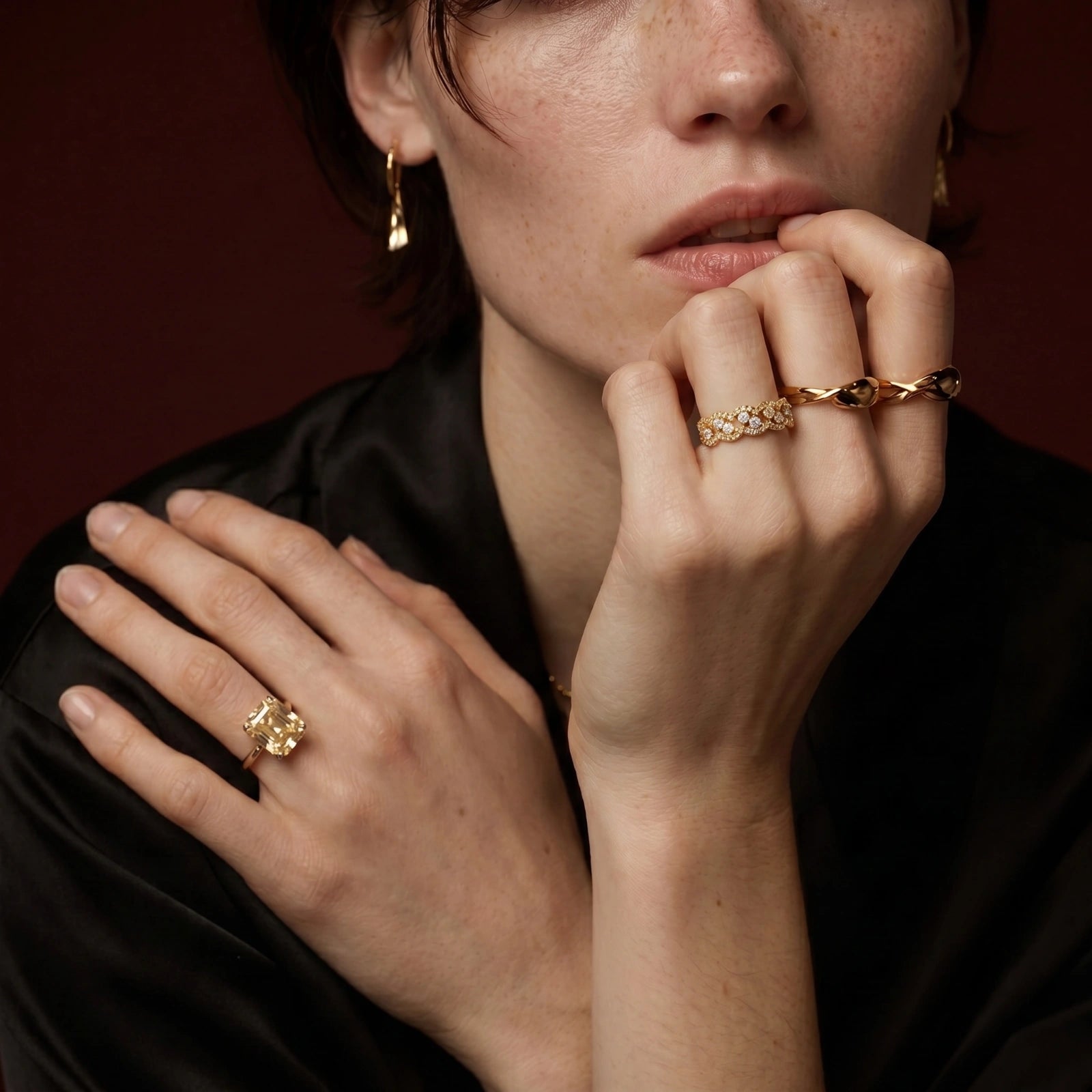 Celestial Cluster Ring