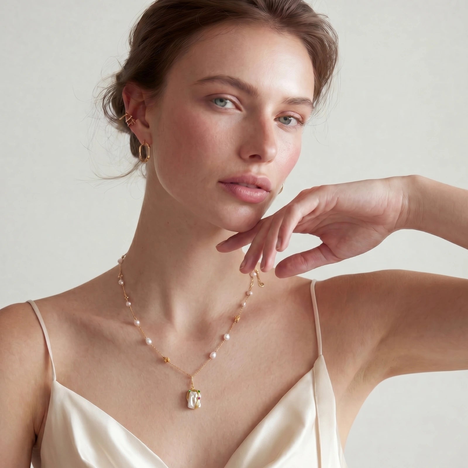 Baroque Bloom Pearl Necklace