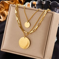 3-in-1 Layered Pendant Necklace – Gold-Tone – alternate view 1