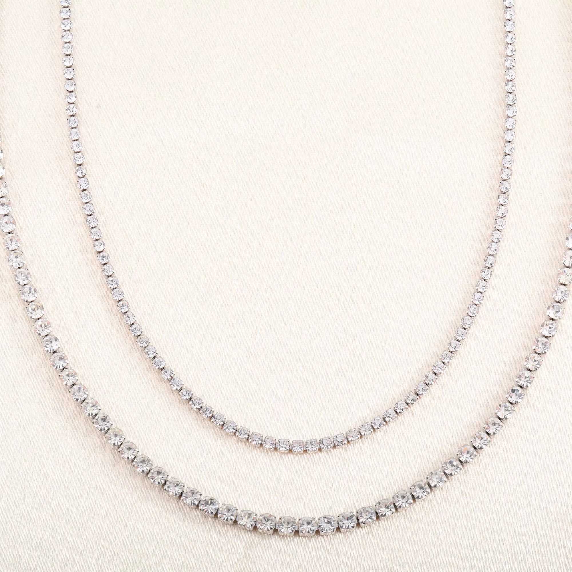 Celeste Crystal Tennis Chain Choker