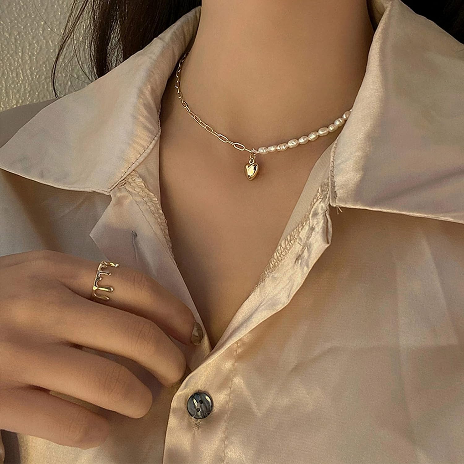 Perle Classic Pearl Choker Necklace