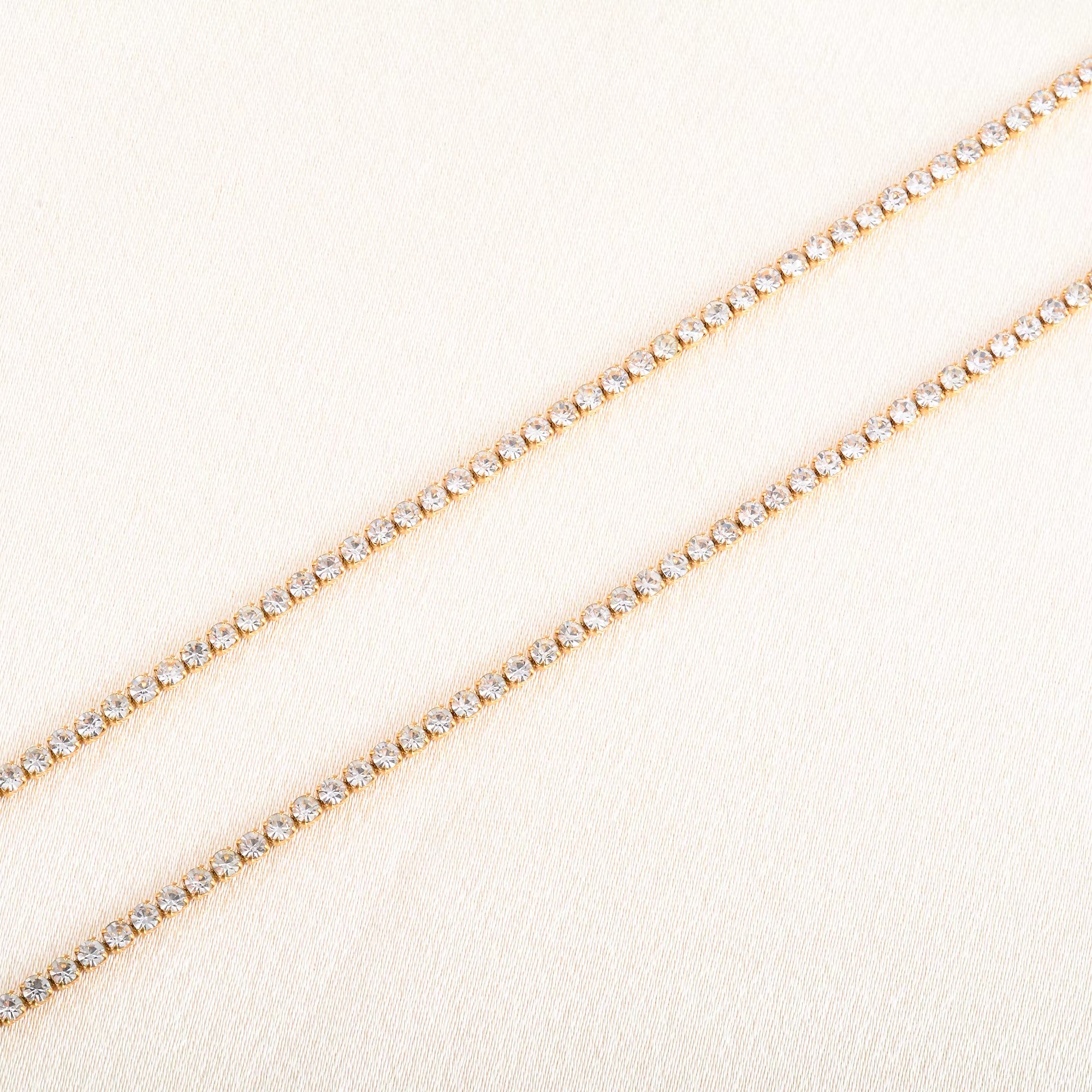 Celeste Crystal Tennis Chain Choker