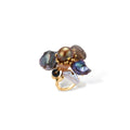 Baroque Pearl Floral Ring – Gold-Plated