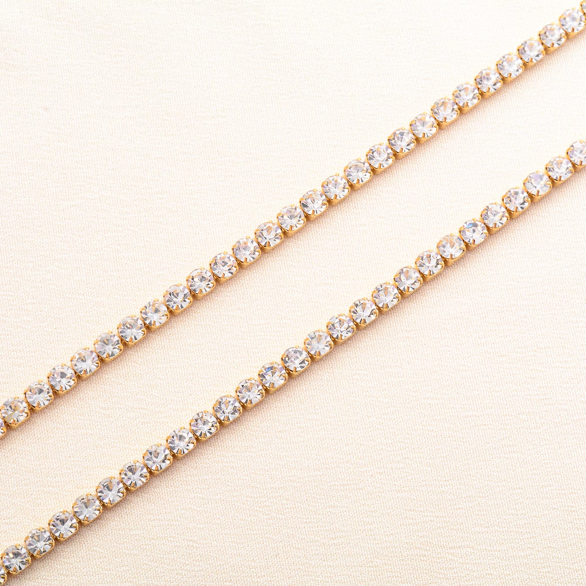 Celeste Crystal Tennis Chain Choker