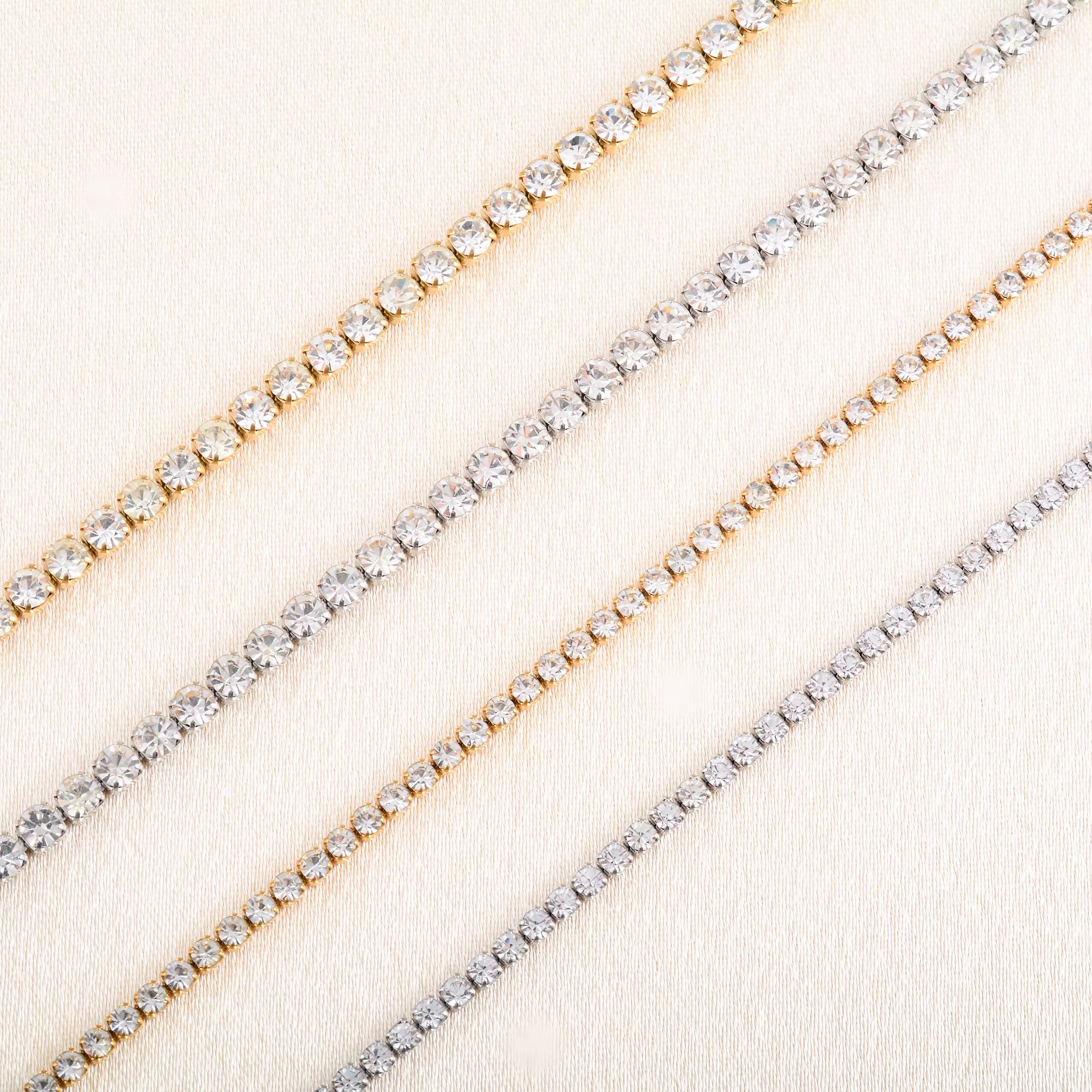 Celeste Crystal Tennis Chain Choker