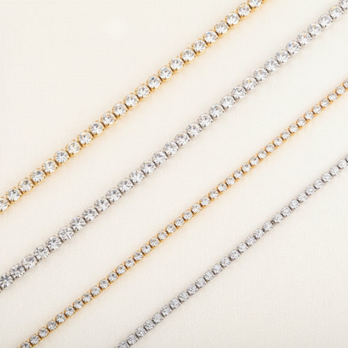 Celeste Crystal Tennis Chain Choker