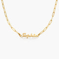 Elegant Silver Vintage Personalized Name Necklace