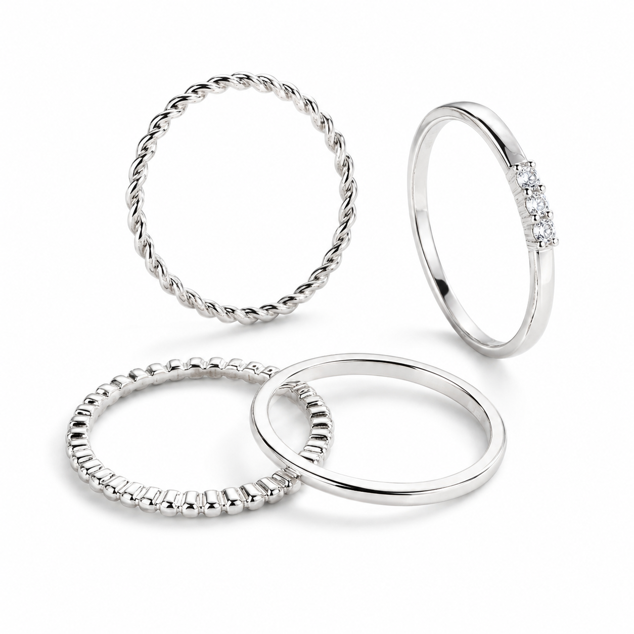 Celeste Stacked Rings