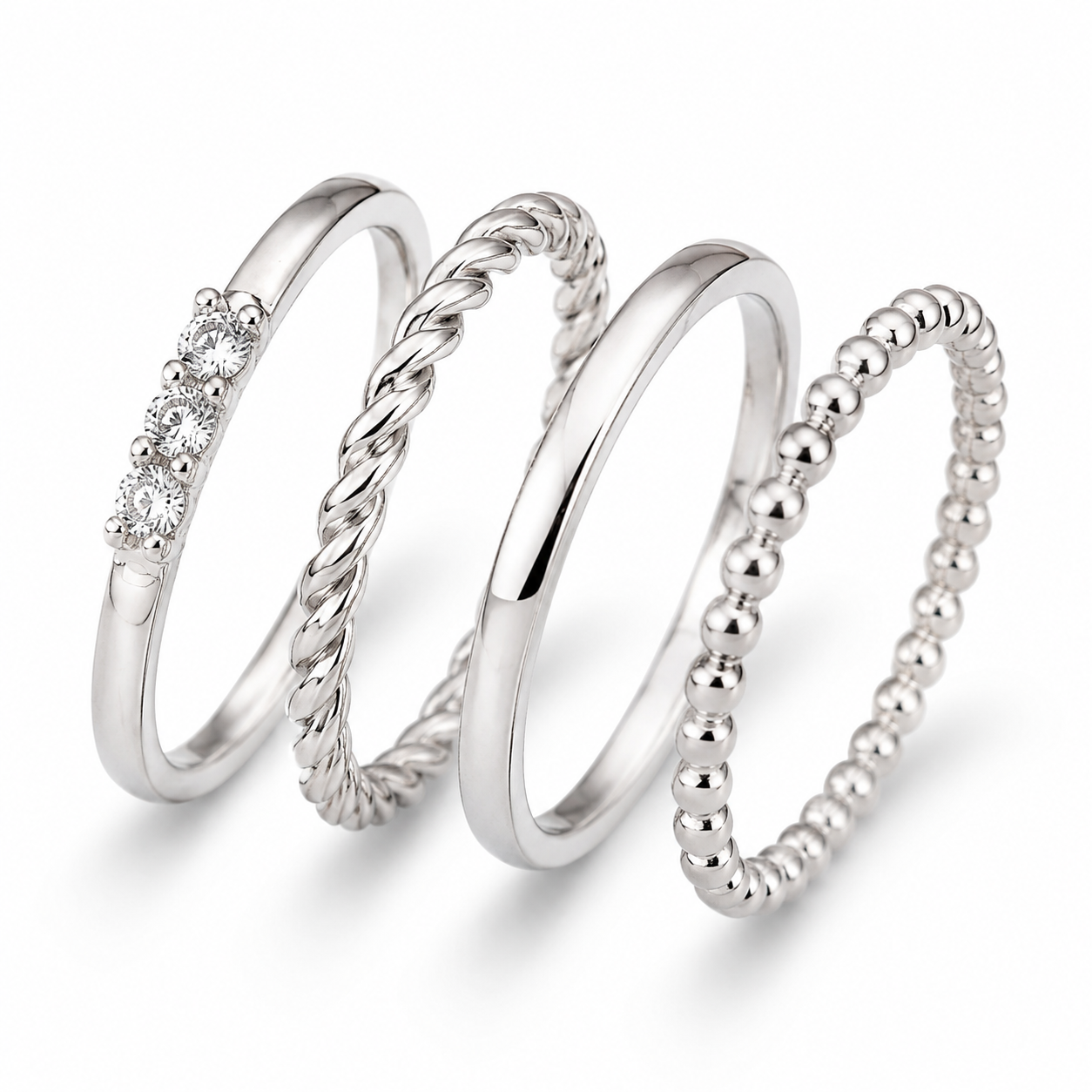 Celeste Stacked Rings