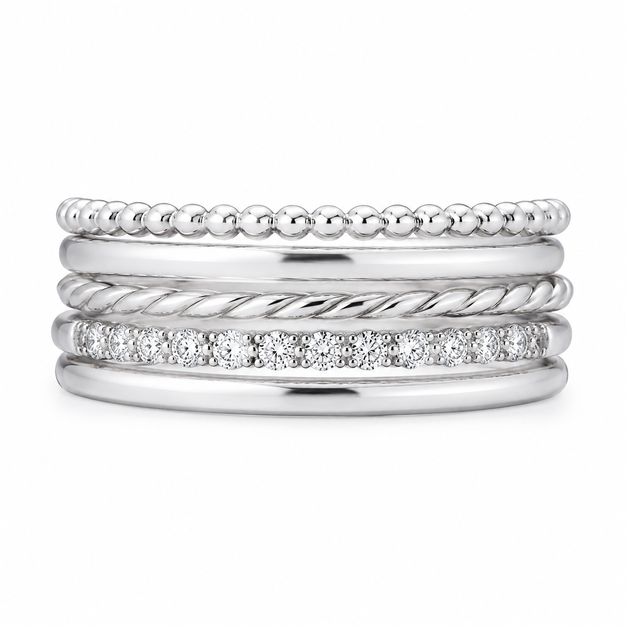Celeste Stacked Rings