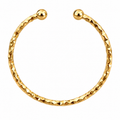 Hammered Cuff Bracelet – 18K Gold-Filled Stainless Steel