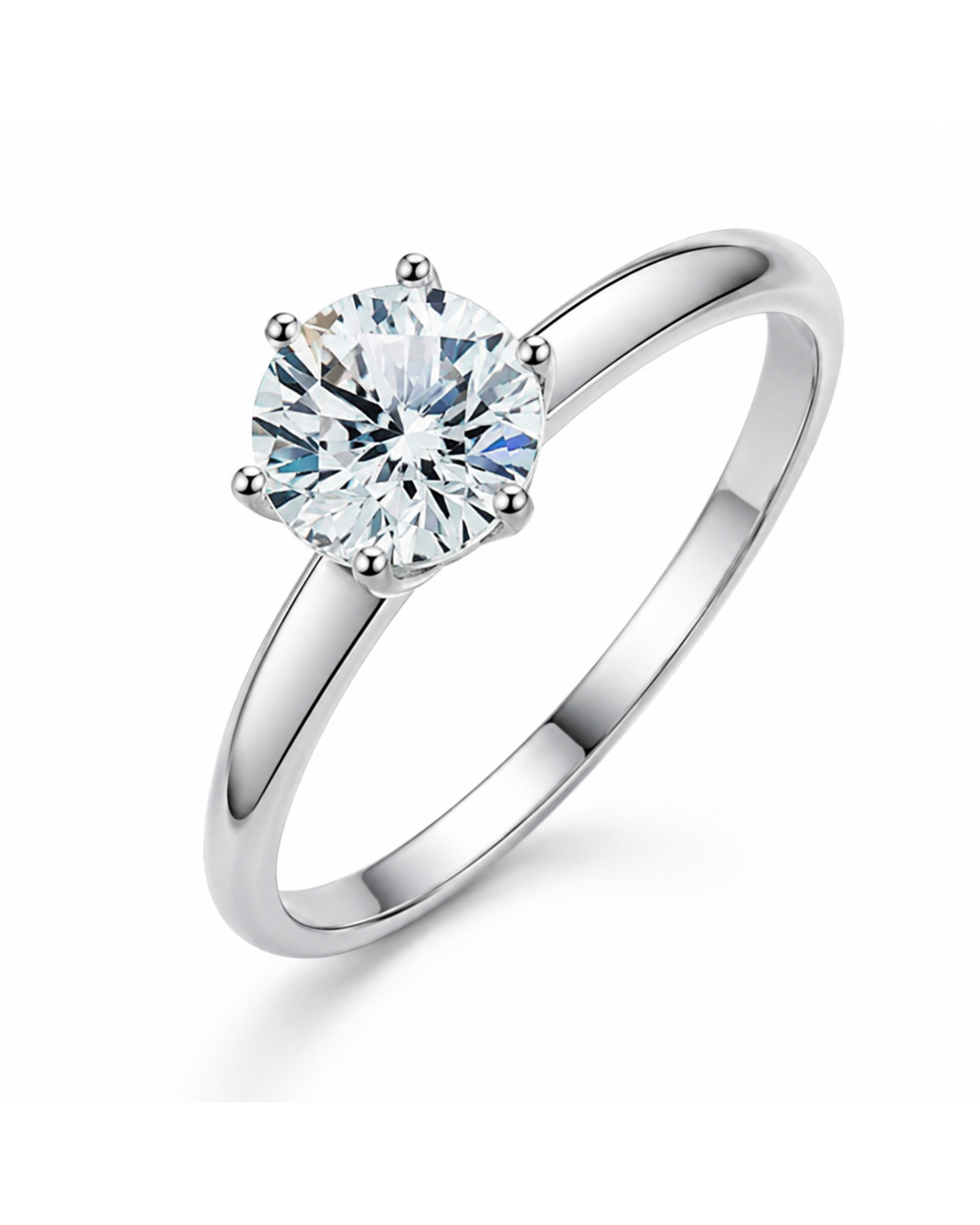 Solstice solitaire ring – styled product view