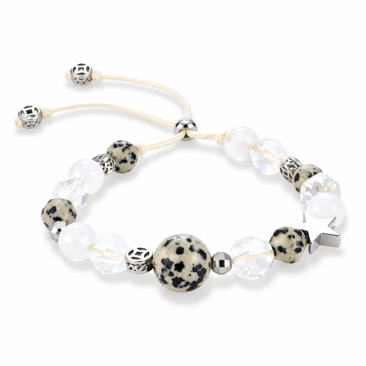 Spotted Stone & Quartz Bracelet – alternate view 4