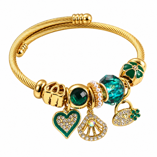 Beaded Love Bracelet – Stainless Steel