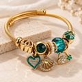 Beaded Love Bracelet – Stainless Steel – alternate view 2