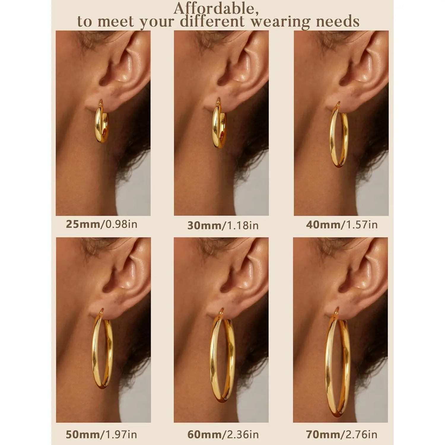 Chunky Tube Hoops
