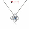 Sterling Silver Moissanite Pendant Necklace for Women