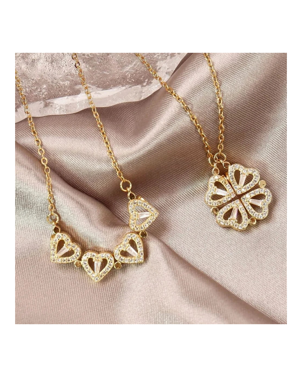 Amara Clover Heart Pendant Necklace