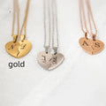 Custom Engraved Stainless Steel Heart-Shaped Necklace
