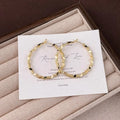 14K Gold Plating Hoop Earrings for Women Hypoallergenic Lightweight,Spicy Accessories, Prom Jewlery,Large Hoop Earring 40MM, Daily Wear Gift for Girlfriend Wife Mom
