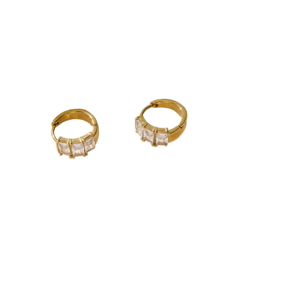 Radiance pavé-style hoop earrings