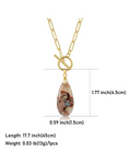 Cala Stone Teardrop Necklace