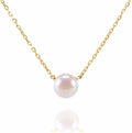 Handpicked AAA+ Freshwater Cultured Single Pearl Necklace Pendant | Gold Necklaces for Women