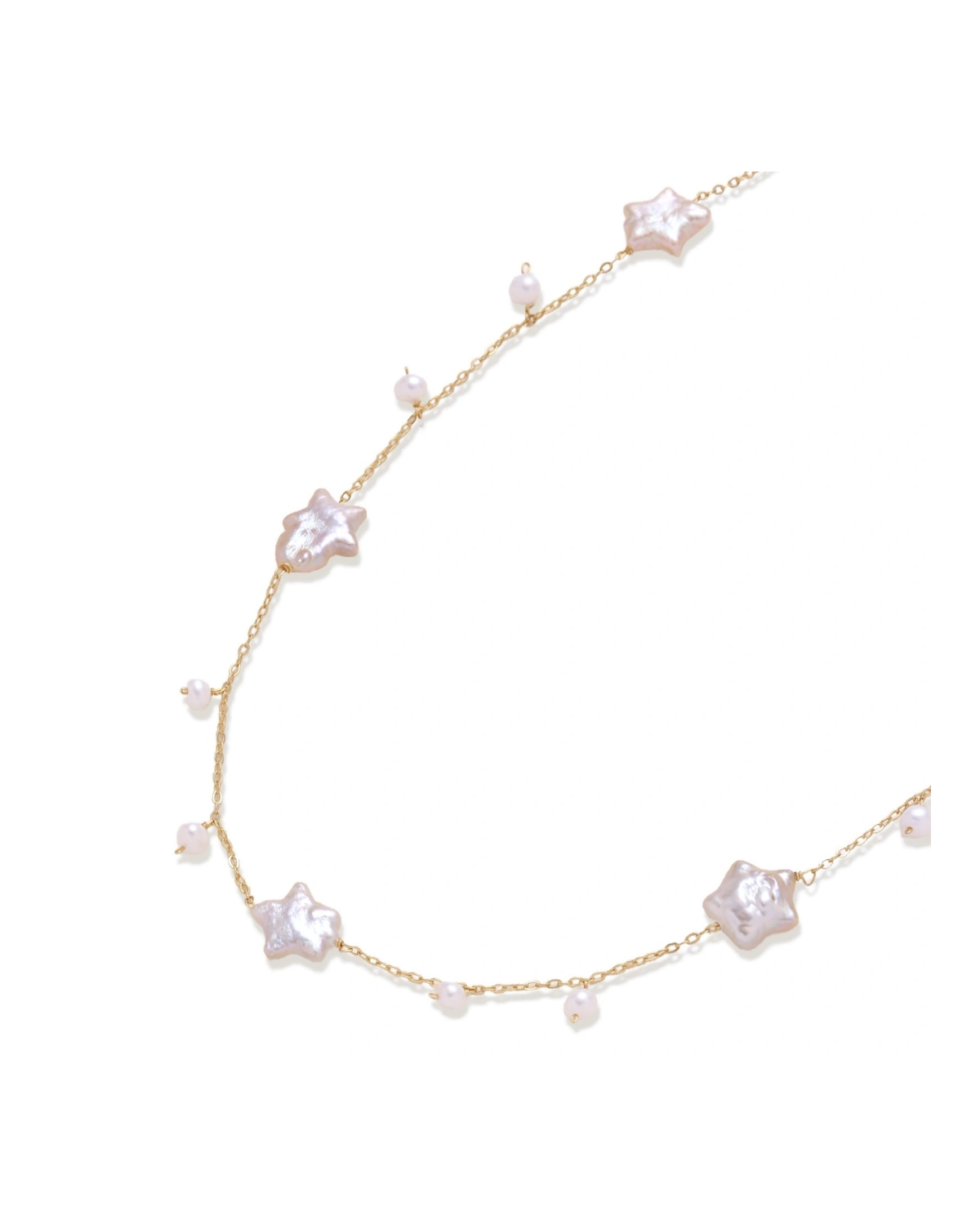 Celestial Pearl Stars Necklace