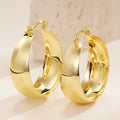 Round Statement Earrings – Gold-Tone Brass – alternate view 3