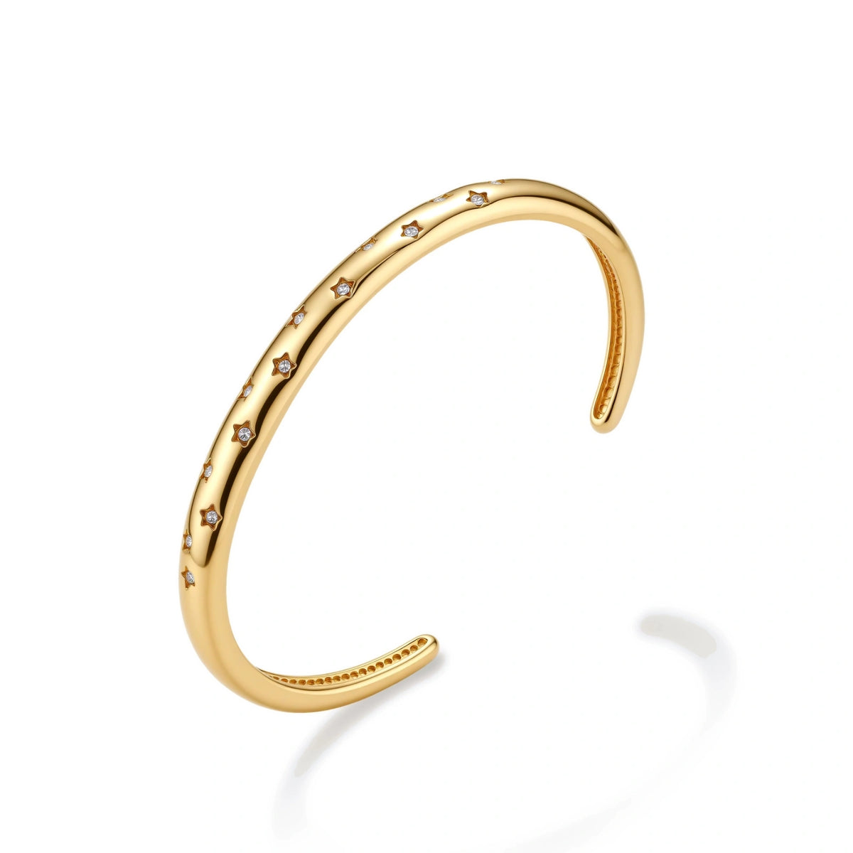 Celestial Star Cuff Bracelet – 18K Gold-Plated – alternate view 1