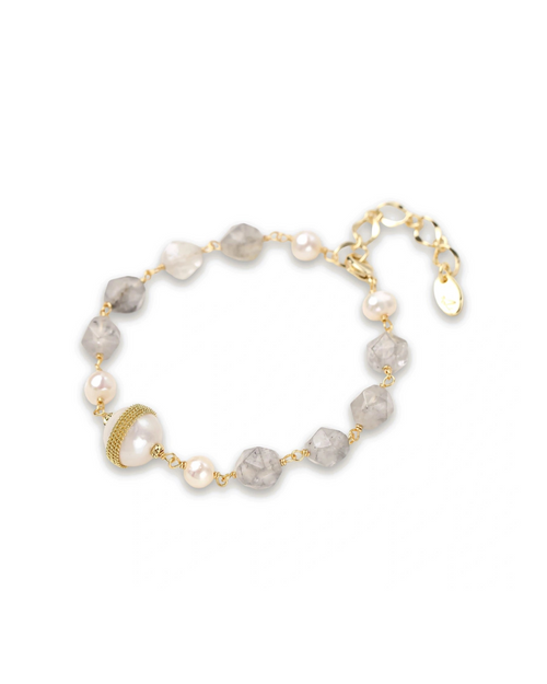 Baroque Pearl Crystal Bracelet