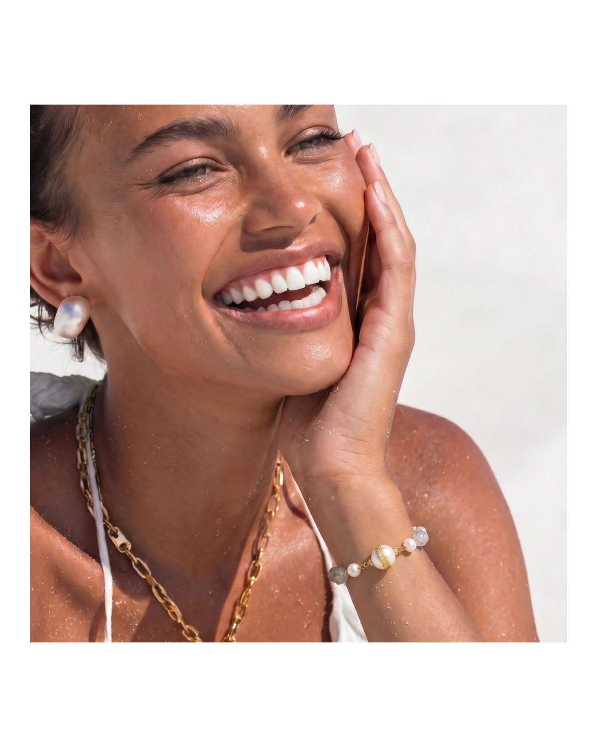 Baroque Pearl Crystal Bracelet