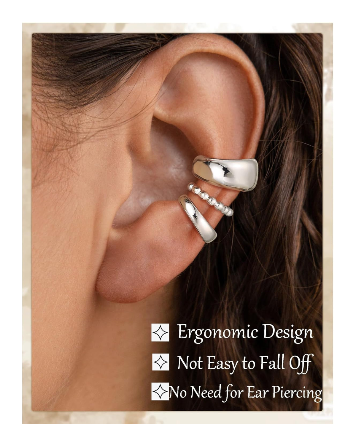 Céleste Ear Cuff Stack Set