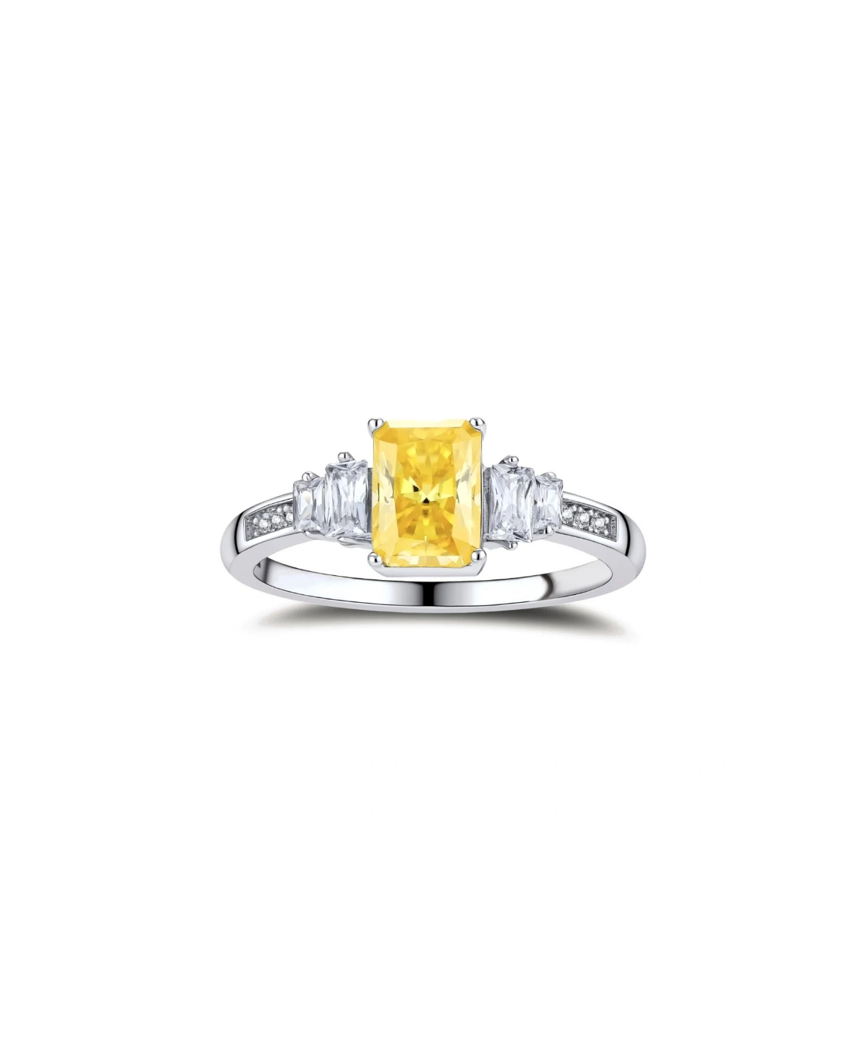 Sunset Sovereign Moissanite Ring