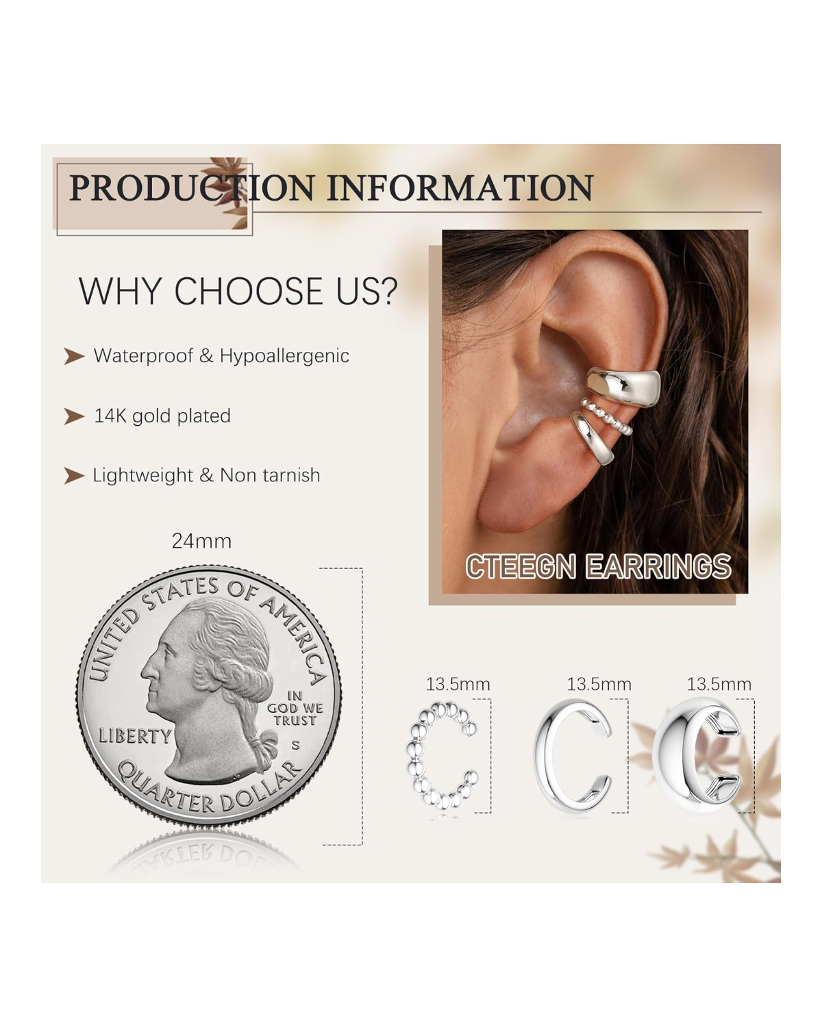 Céleste Ear Cuff Stack Set