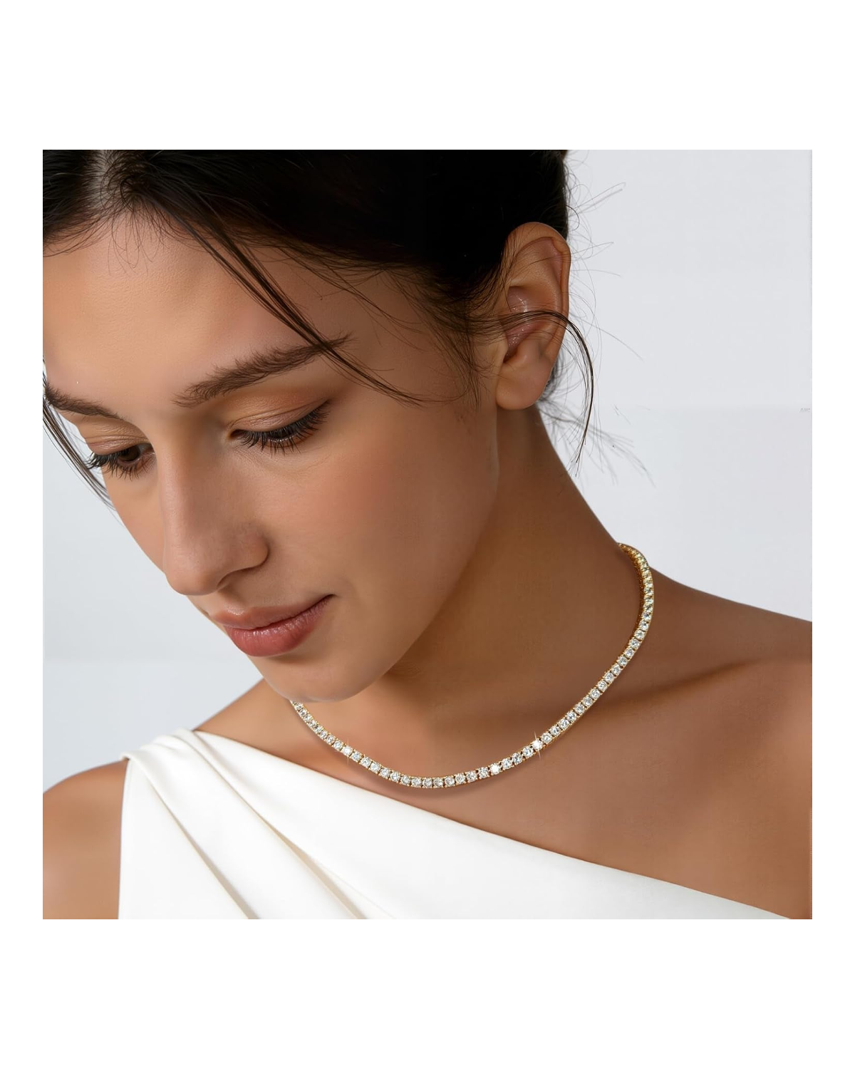 Aurora CZ Tennis Necklace